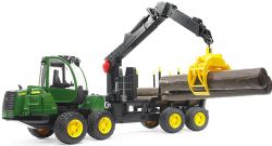 BRUDER - PORTEUR FORESTIER JOHN DEERE 1210E AVEC GRAPPIN À BOIS